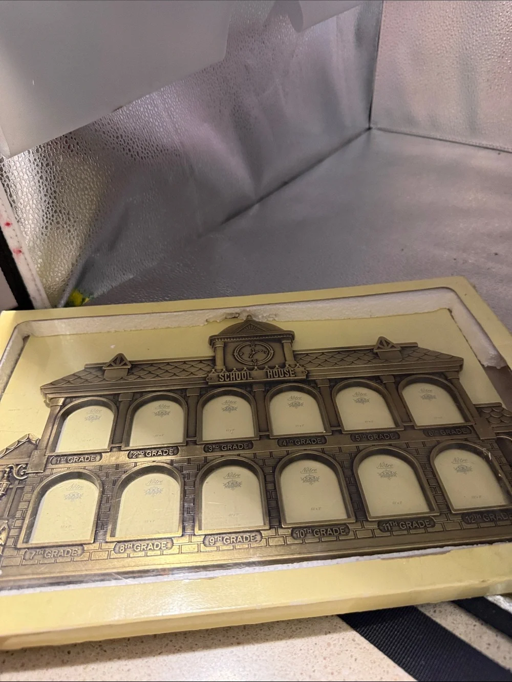Vintage School House Picture Frame from 1st to 12th Grade